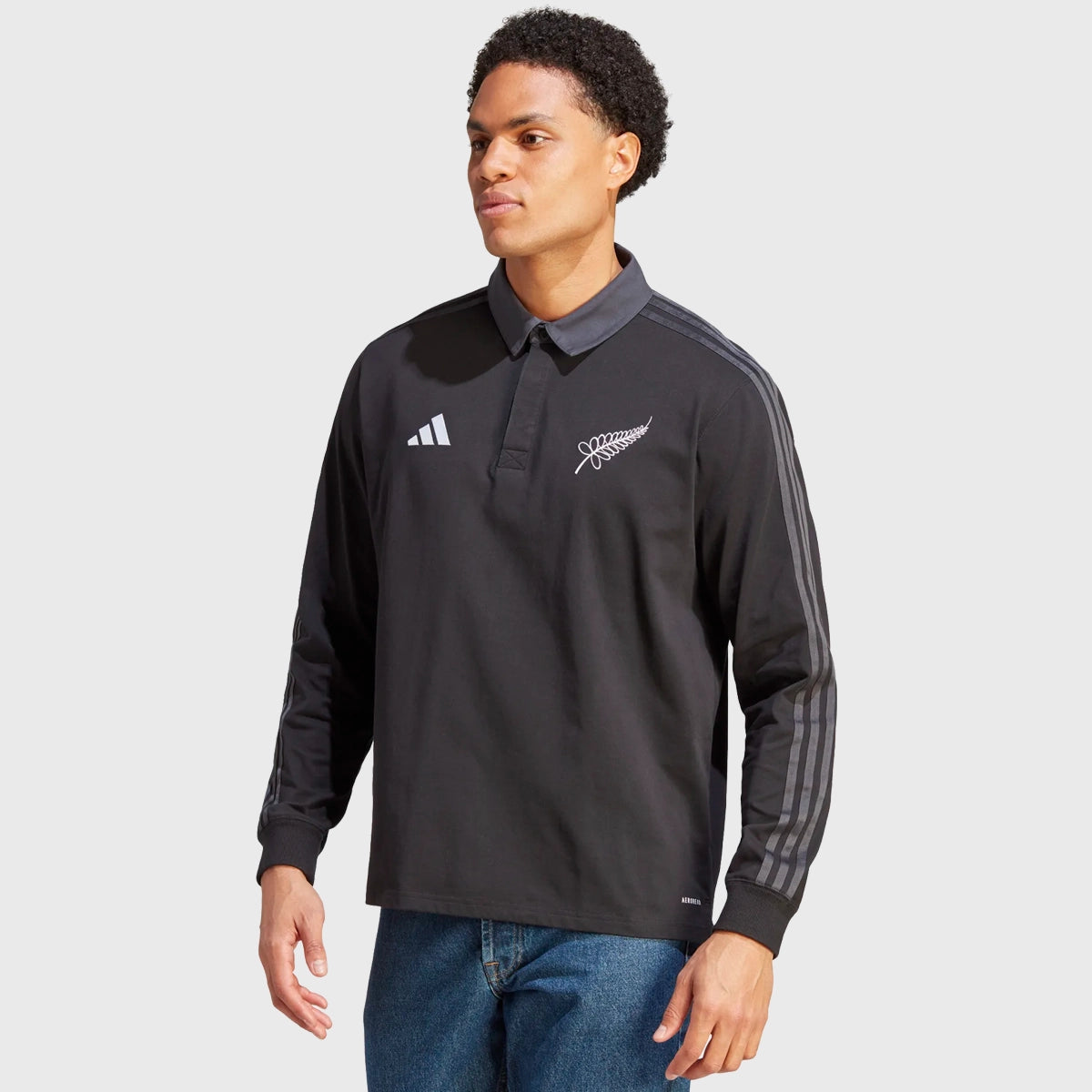 Adidas long sales sleeve rugby shirt