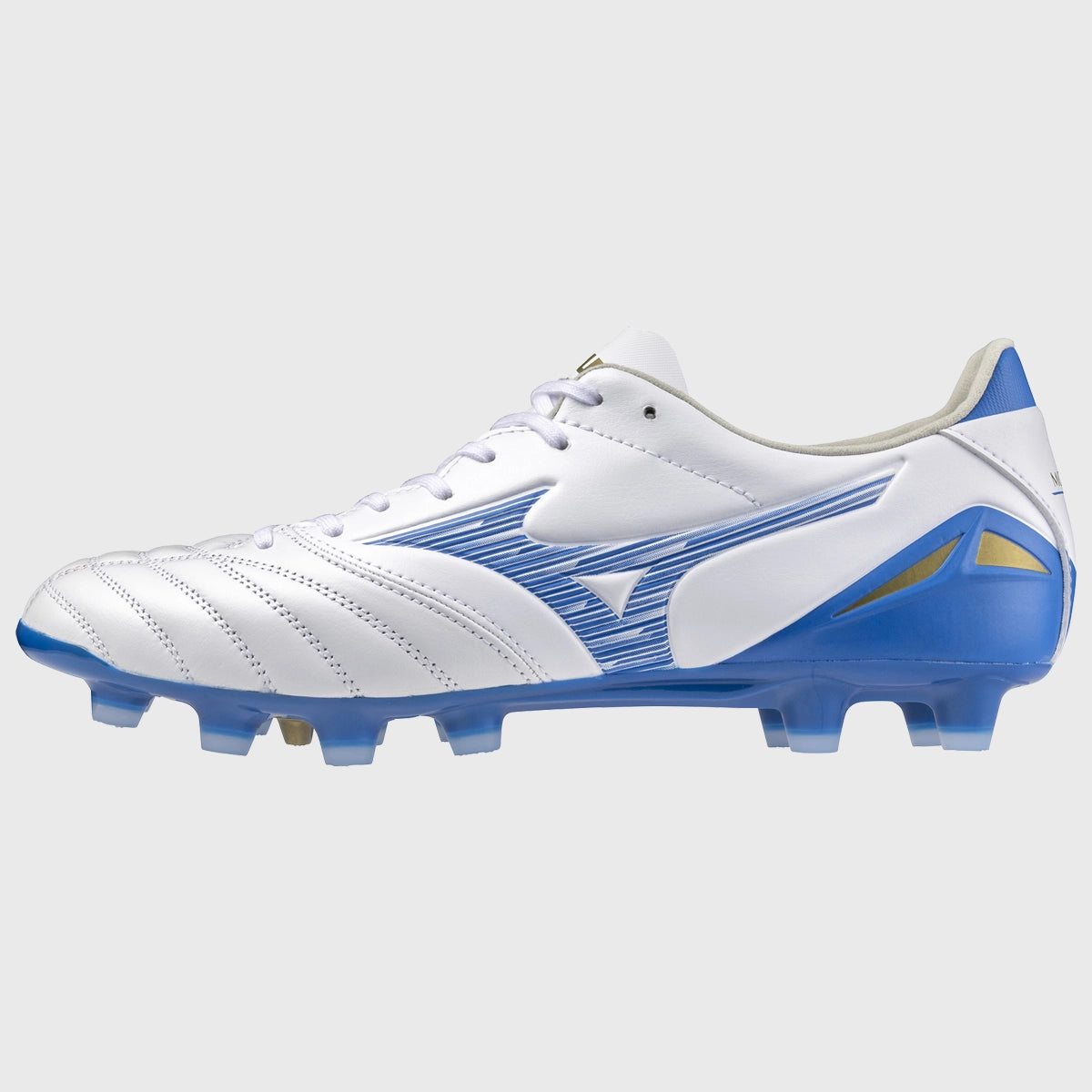 Mizuno Morelia Neo IV Pro MD Rugby Boots White Laser Blue