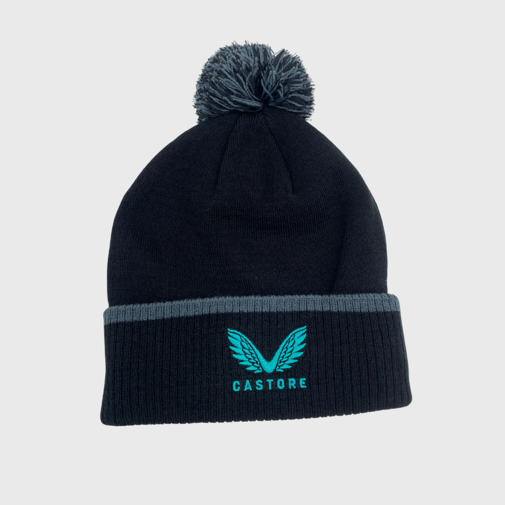 Castore Bath Rugby Bobble Beanie Hat - Rugbystuff.com