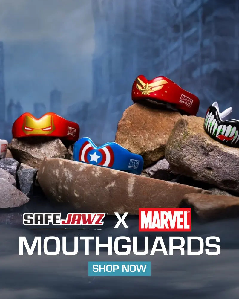 Suit up for adventure! SafeJawz x Marvel mouthguards. Shop now.
