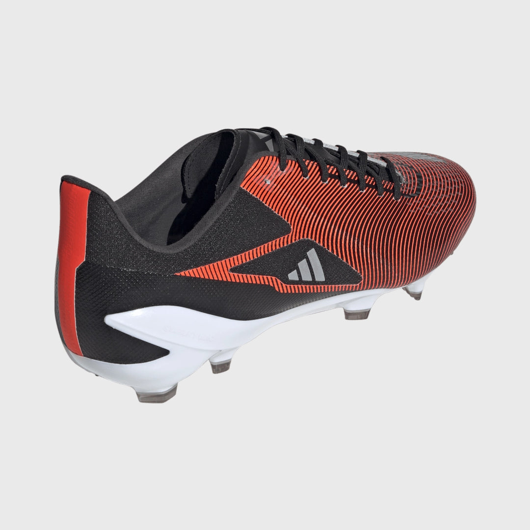 Adidas Adizero RS15 Pro FG Rugby Boots Black/Red - Rugbystuff.com