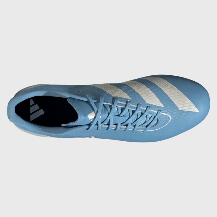 Adidas Adizero RS15 Pro FG Rugby Boots Light Blue - Rugbystuff.com