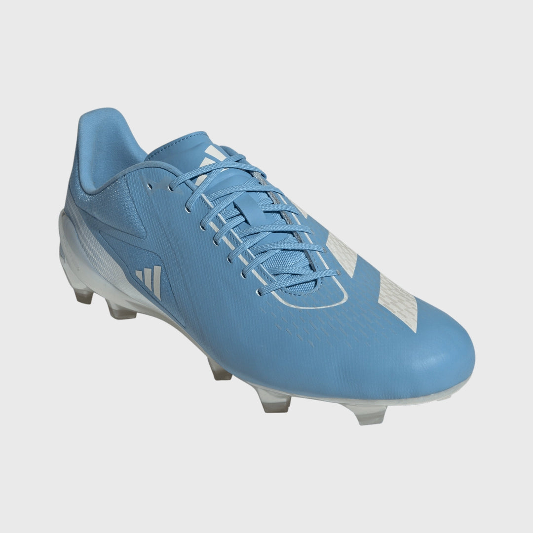 Adidas Adizero RS15 Pro FG Rugby Boots Light Blue - Rugbystuff.com