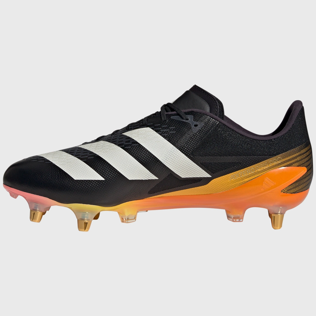 Adidas Adizero RS15 Pro SG Olympic Rugby Boots Black - Rugbystuff.com