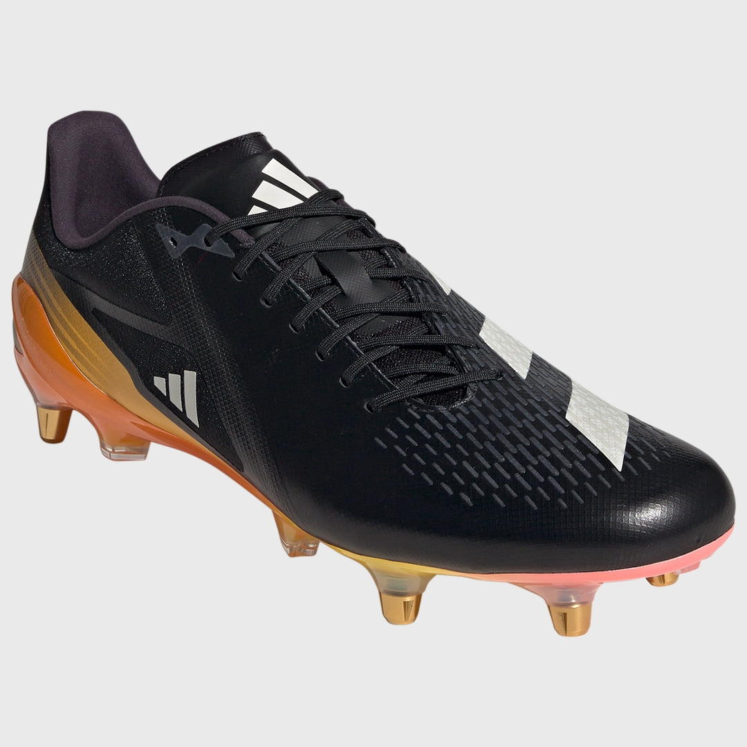 Adidas Adizero RS15 Pro SG Olympic Rugby Boots Black - Rugbystuff.com