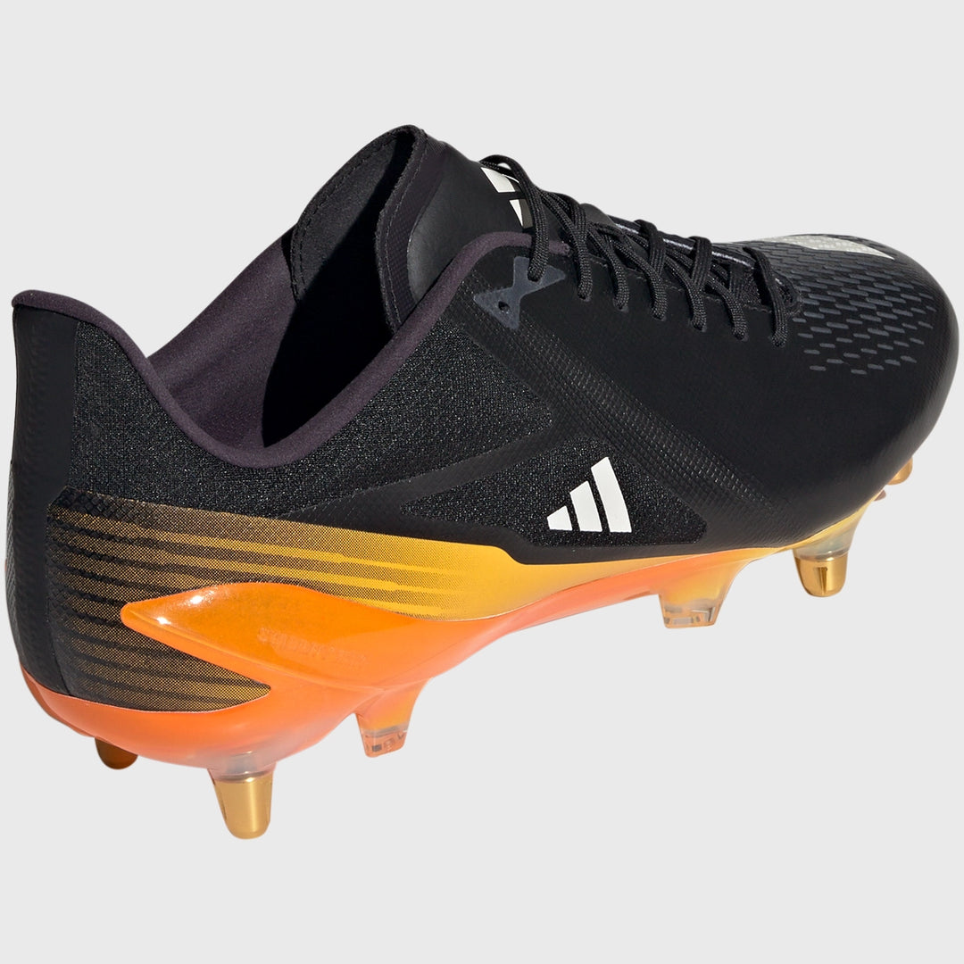 Adidas Adizero RS15 Pro SG Olympic Rugby Boots Black - Rugbystuff.com