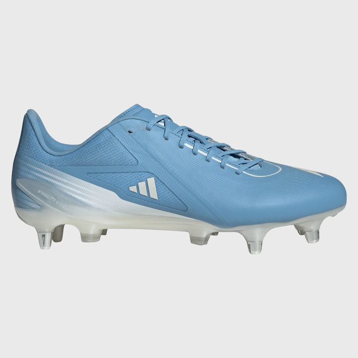 Adidas Adizero RS15 Pro SG Rugby Boots Light Blue - Rugbystuff.com