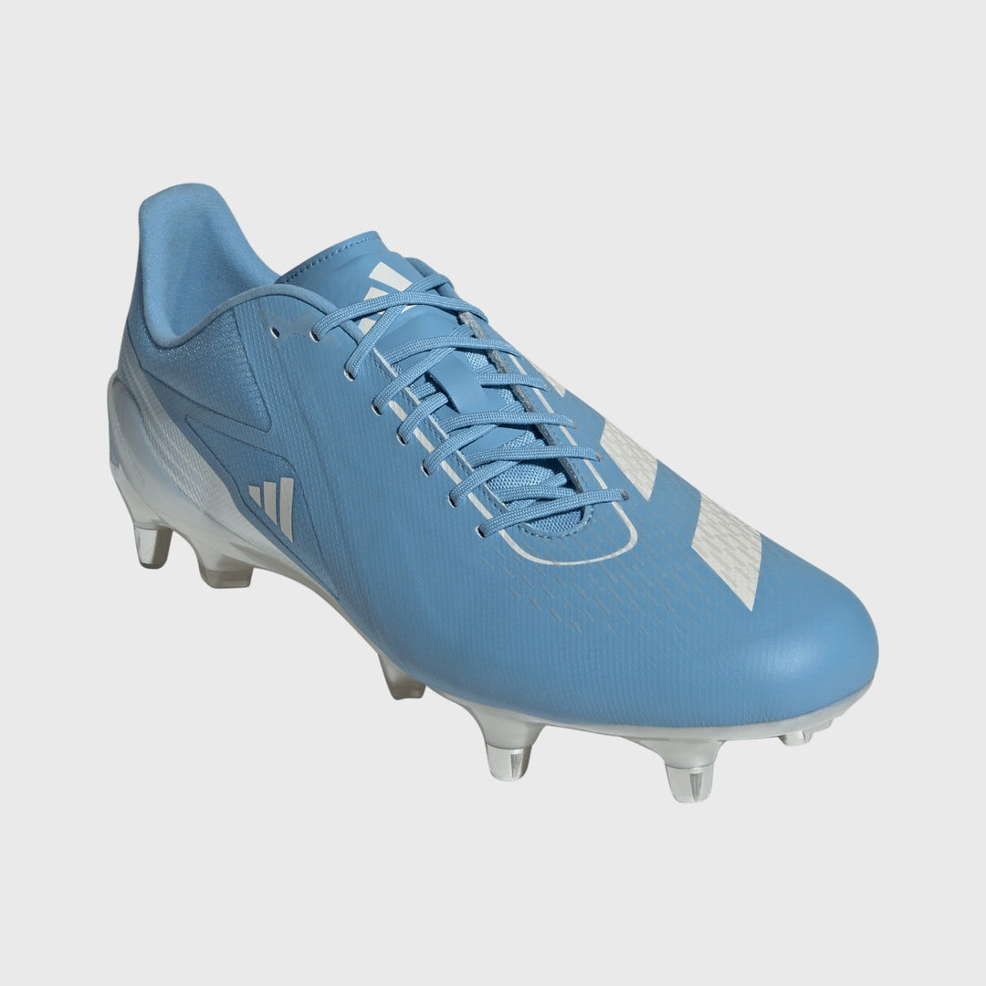 Adidas Adizero RS15 Pro SG Rugby Boots Light Blue - Rugbystuff.com