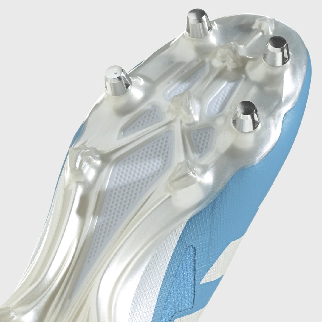 Adidas Adizero RS15 Pro SG Rugby Boots Light Blue - Rugbystuff.com