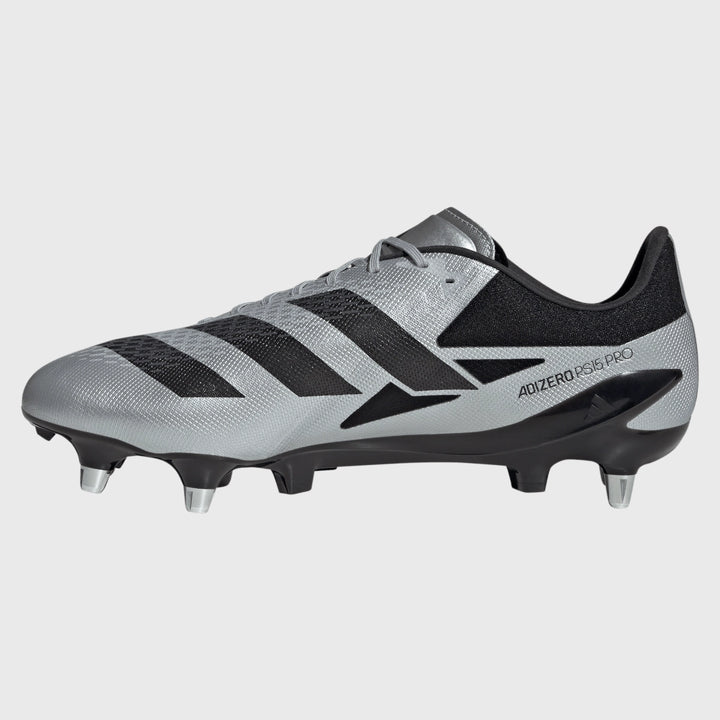 Adidas Adizero RS15 Pro SG Rugby Boots Silver - Rugbystuff.com