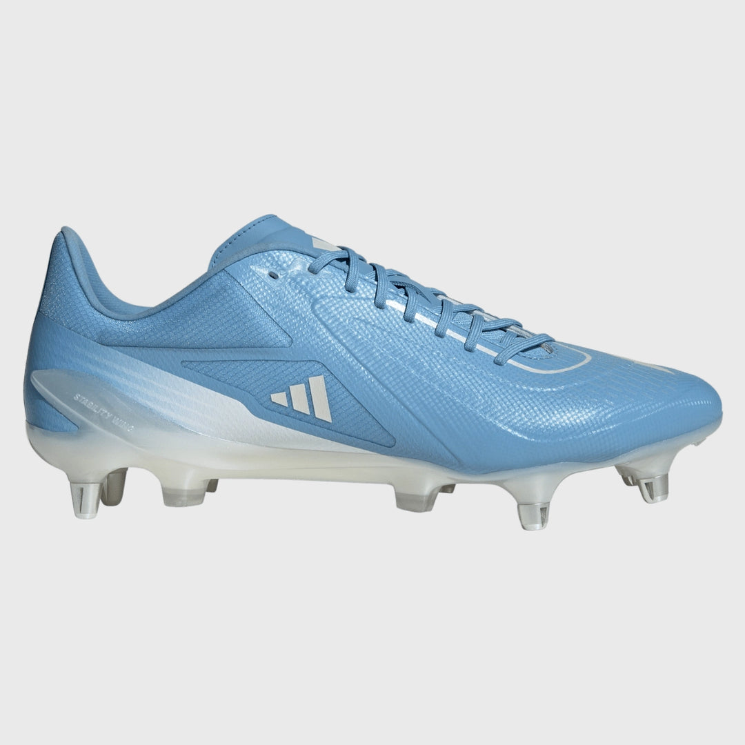 Adidas Adizero RS15 Ultimate SG Rugby Boots Light Blue - Rugbystuff.com