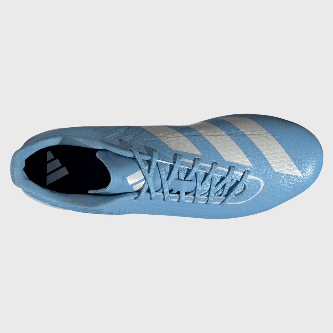 Adidas Adizero RS15 Ultimate SG Rugby Boots Light Blue - Rugbystuff.com