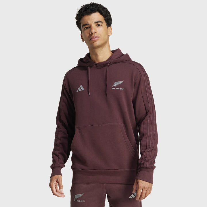 Adidas All Blacks Hoody Aurora Ruby Red - Rugbystuff.com