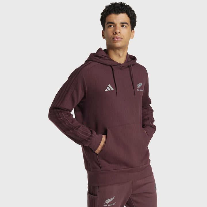 Adidas All Blacks Hoody Aurora Ruby Red - Rugbystuff.com