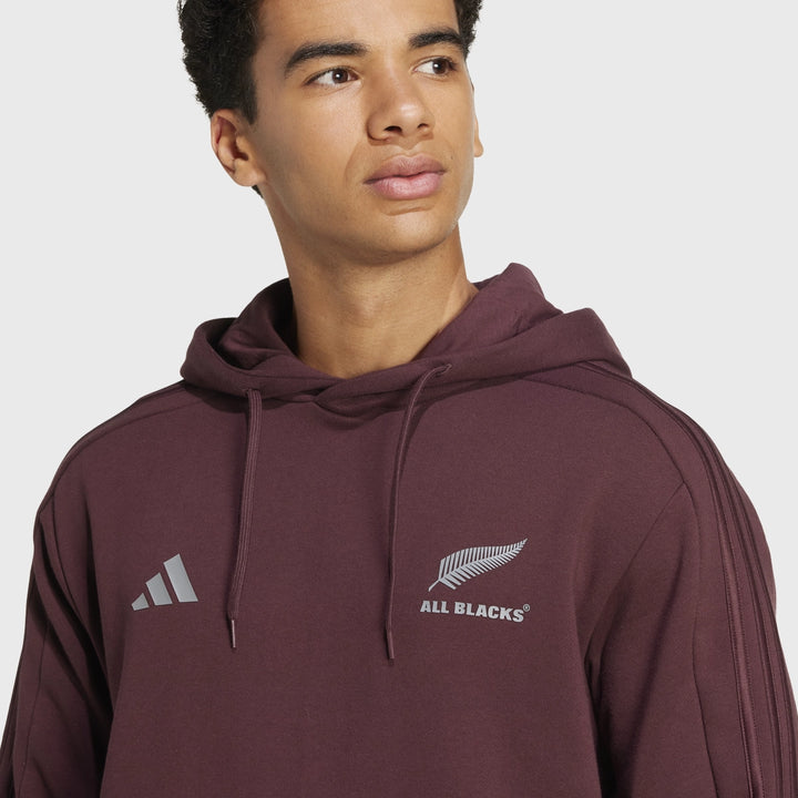 Adidas All Blacks Hoody Aurora Ruby Red - Rugbystuff.com