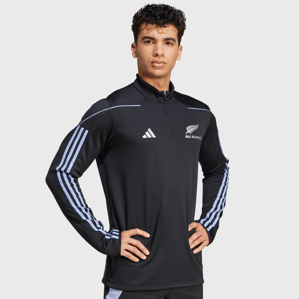 Adidas All Blacks Fleece Black/Blue Spark - Rugbystuff.com