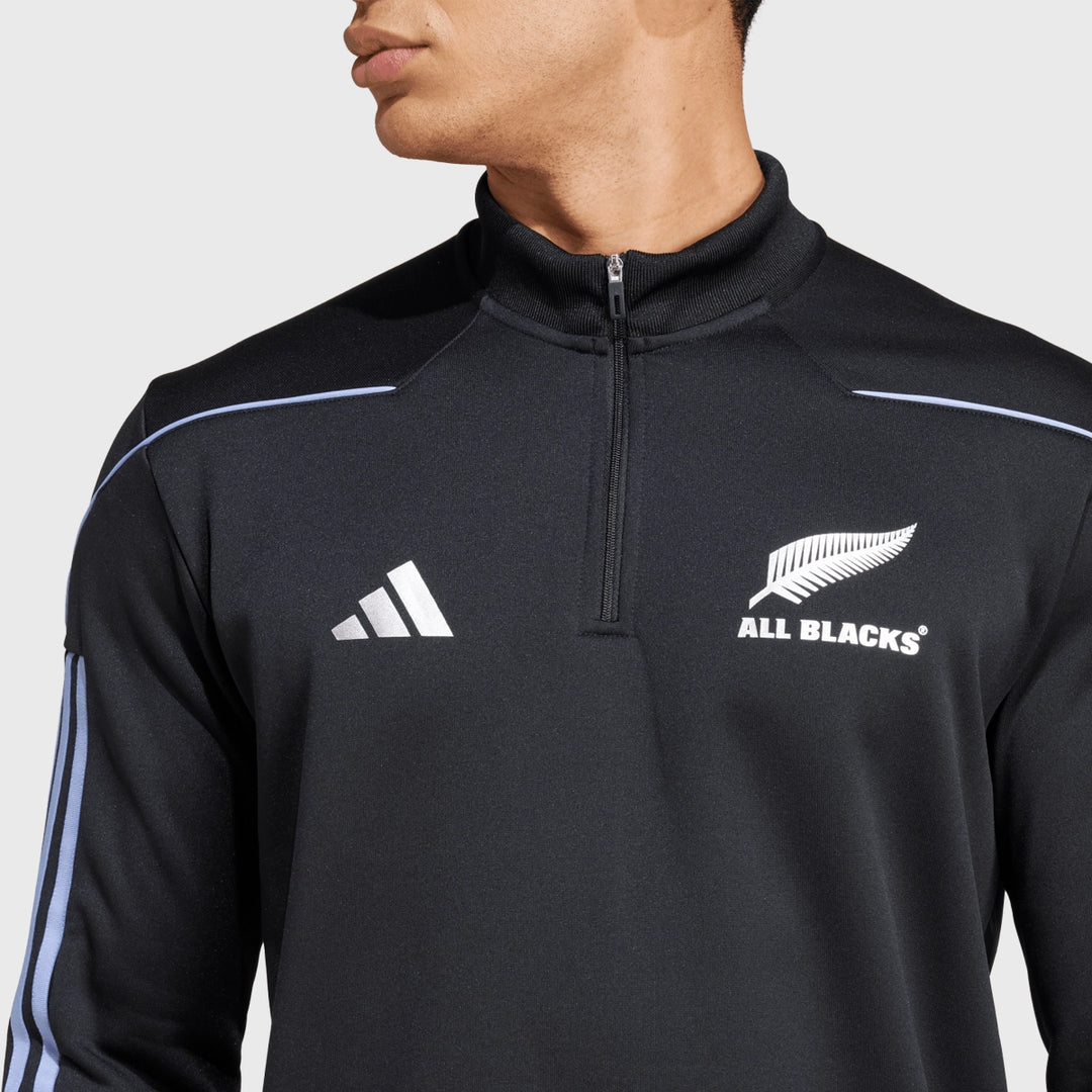 Adidas All Blacks Fleece Black/Blue Spark - Rugbystuff.com