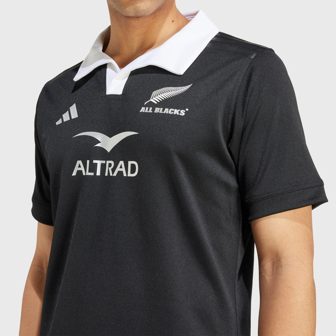 Adidas All Blacks Men's Home Replica Rugby Jersey 2024/25 - Rugbystuff.com