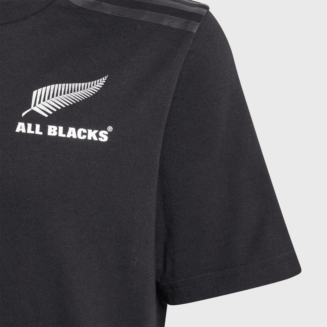 Adidas All Blacks Kid's Cotton Tee Black - Rugbystuff.com