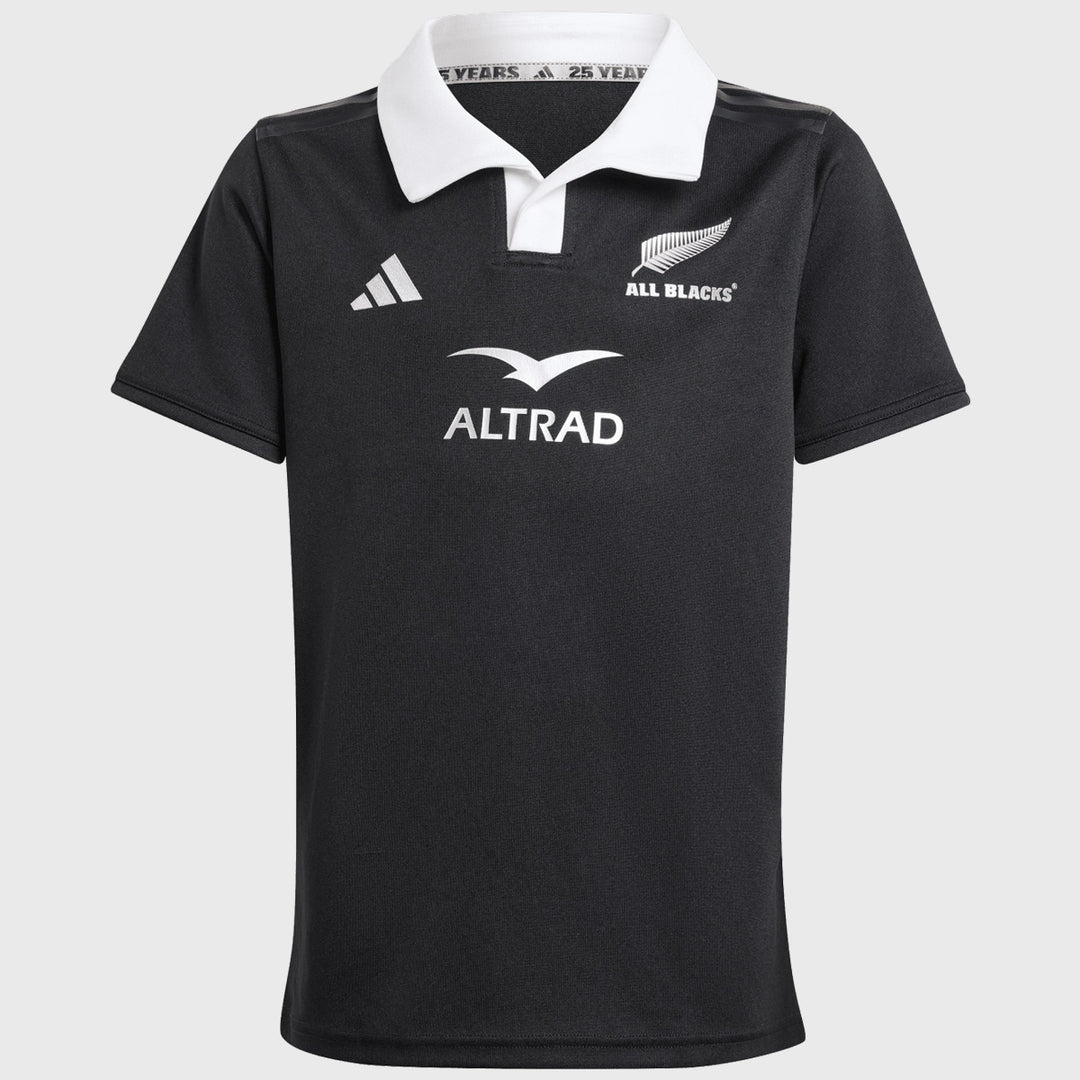 Adidas All Blacks Kid's Home Replica Rugby Jersey 2024/25 - Rugbystuff.com