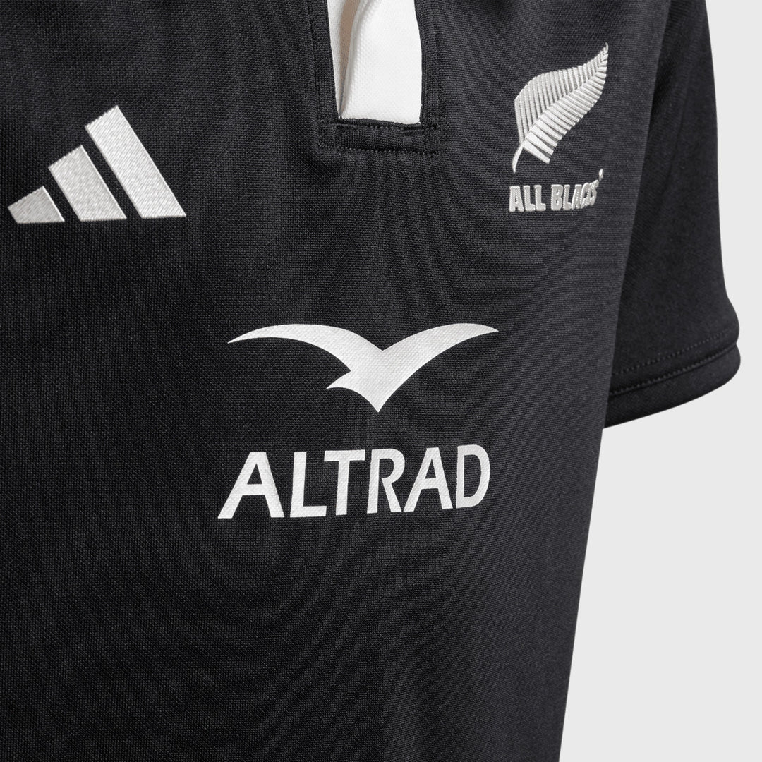 Adidas All Blacks Kid's Home Replica Rugby Jersey 2024/25 - Rugbystuff.com