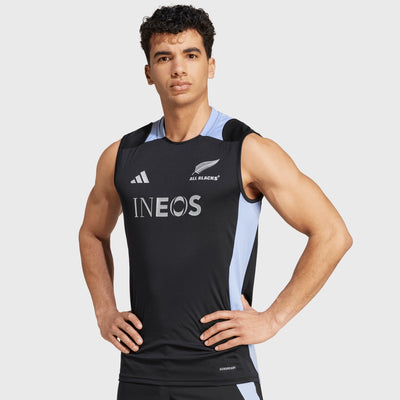 Adidas All Blacks Singlet Black/Blue Spark