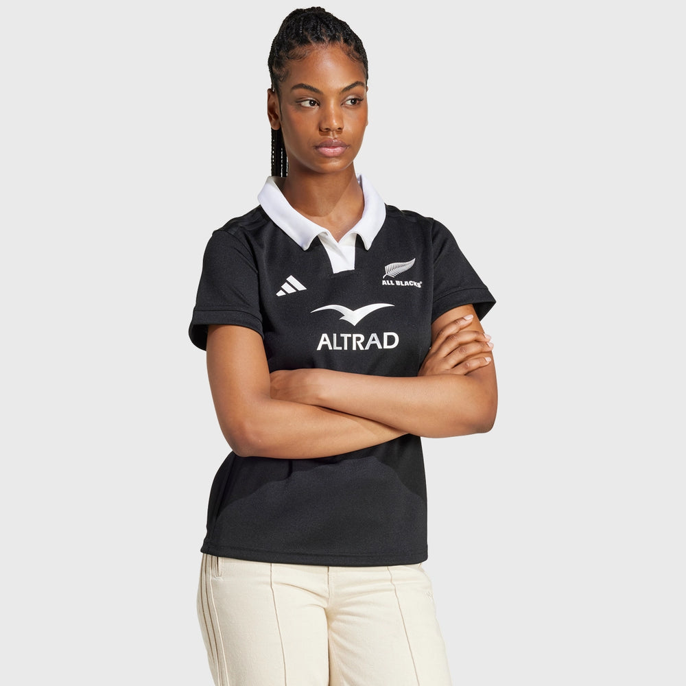 Adidas All Blacks Women's Home Replica Rugby Jersey 2024/25 - Rugbystuff.com