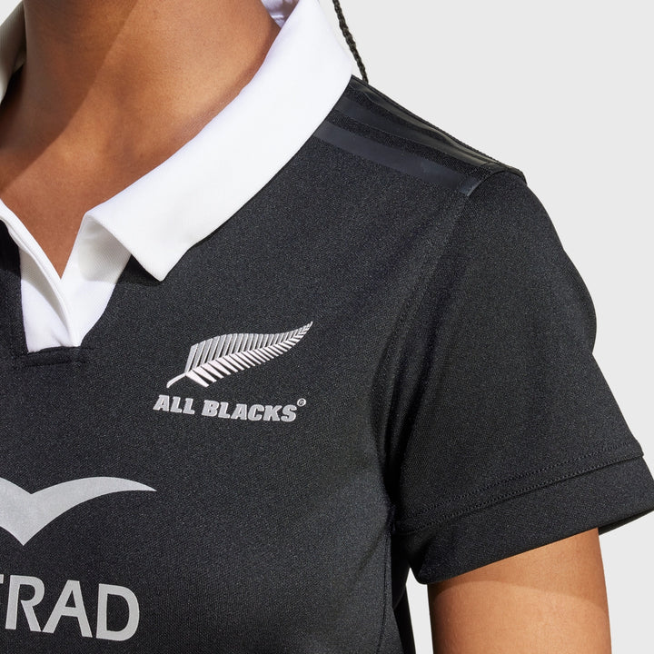 Adidas All Blacks Women's Home Replica Rugby Jersey 2024/25 - Rugbystuff.com