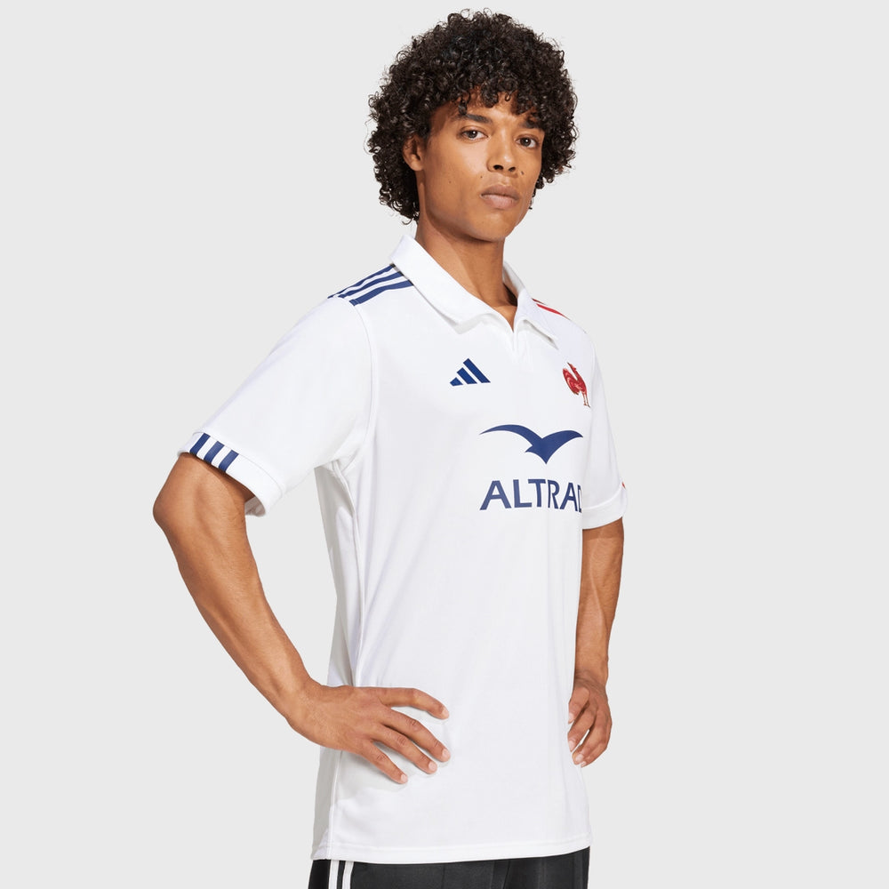 Adidas France Rugby Men's Away Replica Rugby Jersey 2024/25 - Rugbystuff.com