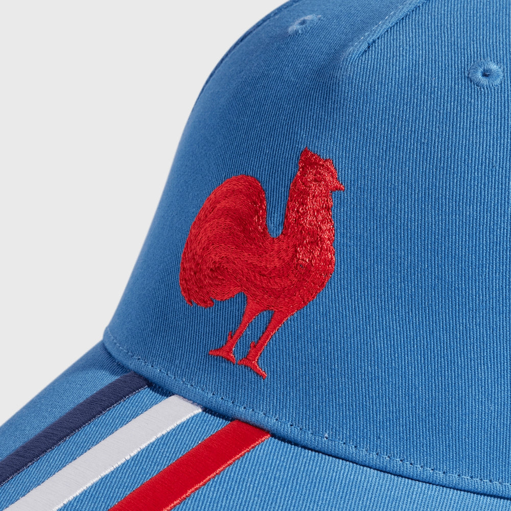 Adidas France Rugby Baseball Cap Focus Blue - Rugbystuff.com