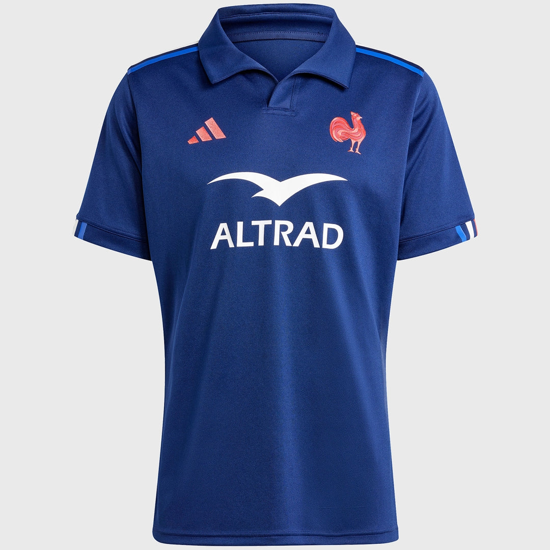 Adidas France Rugby Men's Home Replica Rugby Jersey 2024/25 - Rugbystuff.com