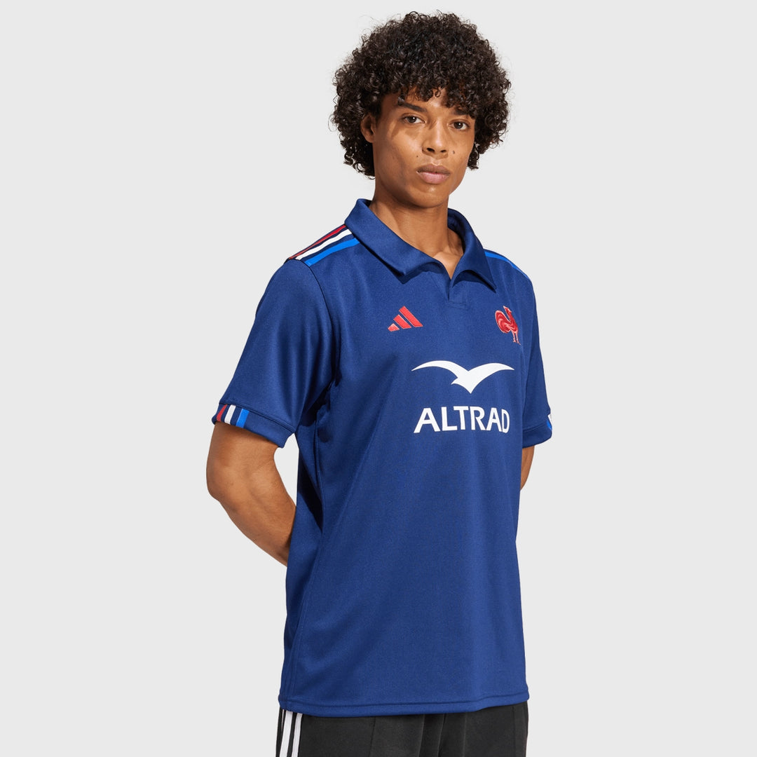 Adidas France Rugby Men's Home Replica Rugby Jersey 2024/25 - Rugbystuff.com