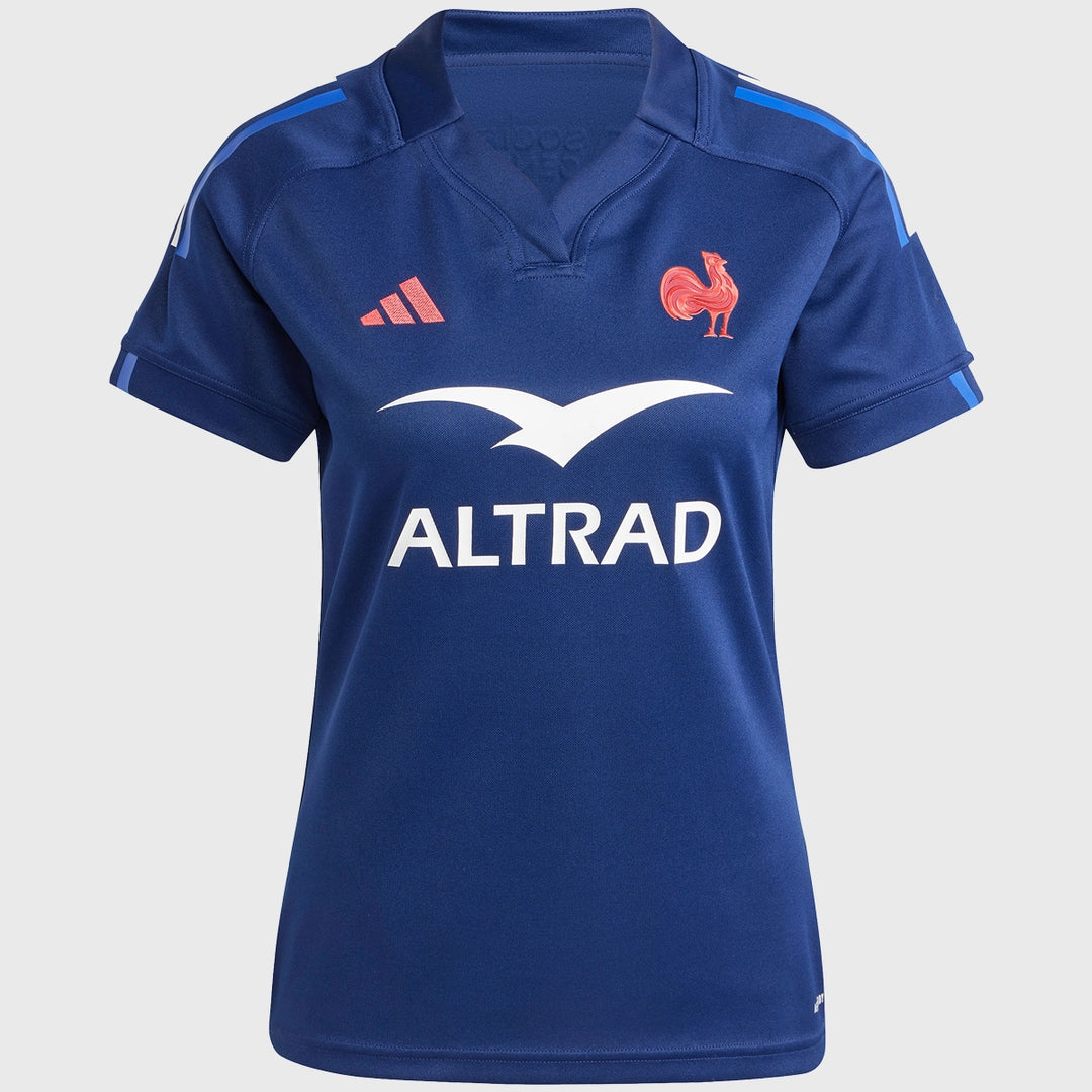 Adidas France Rugby Women's Home Replica Rugby Jersey 2024/25 - Rugbystuff.com