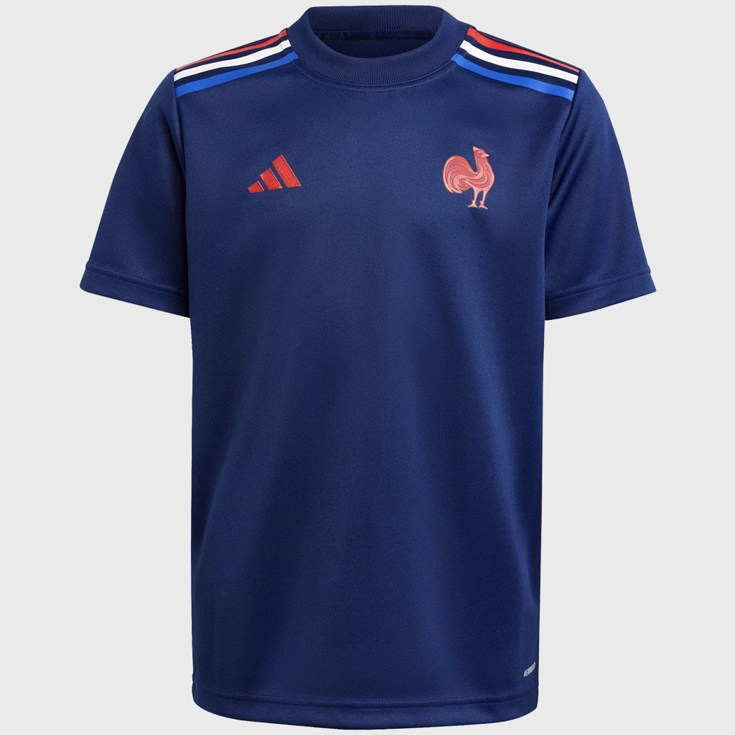 Adidas France Rugby Kid's Supporters Tee - Rugbystuff.com