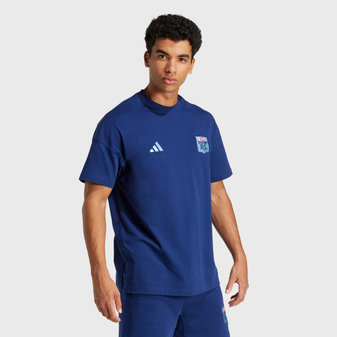 Adidas NSW Rugby League ALL SZN Cotton Tee - Rugbystuff.com