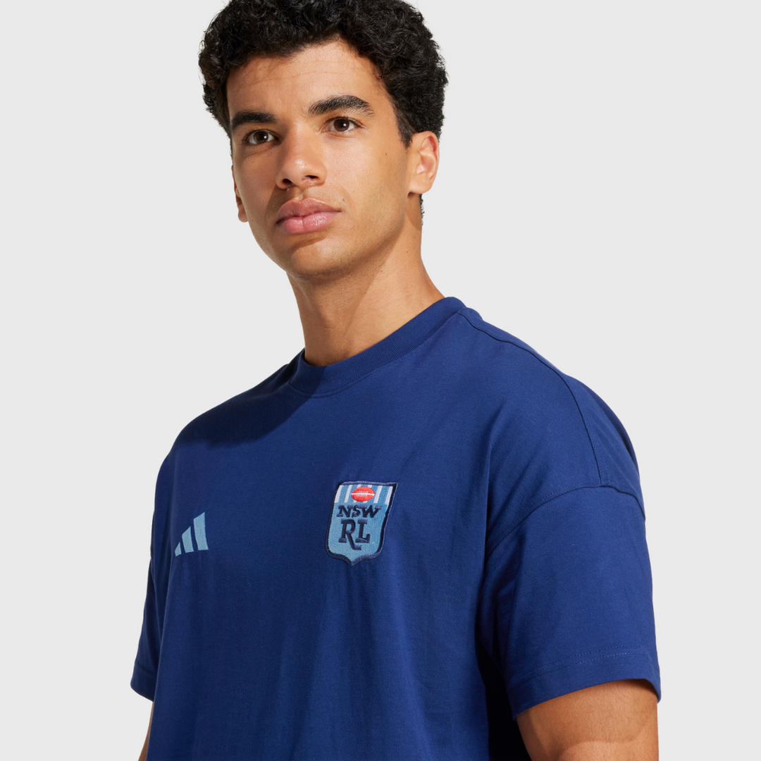 Adidas NSW Rugby League ALL SZN Cotton Tee - Rugbystuff.com