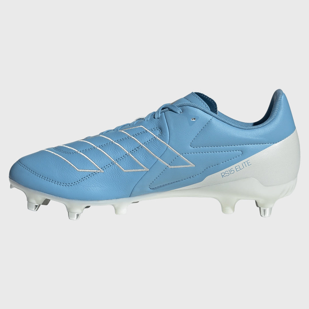 Adidas RS-15 Elite SG Rugby Boots Light Blue - Rugbystuff.com