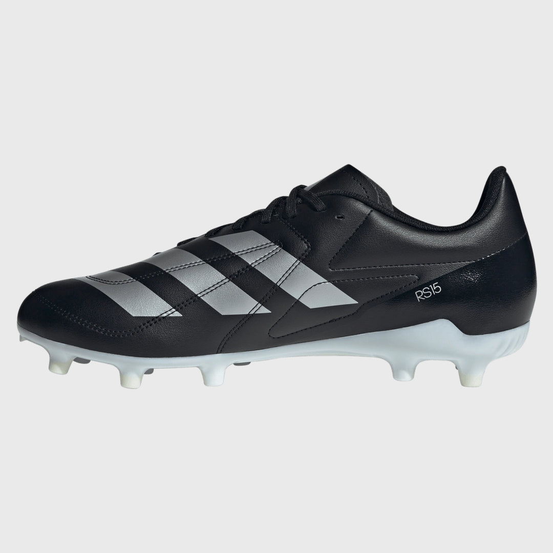 Adidas RS-15 FG Rugby Boots Black - Rugbystuff.com