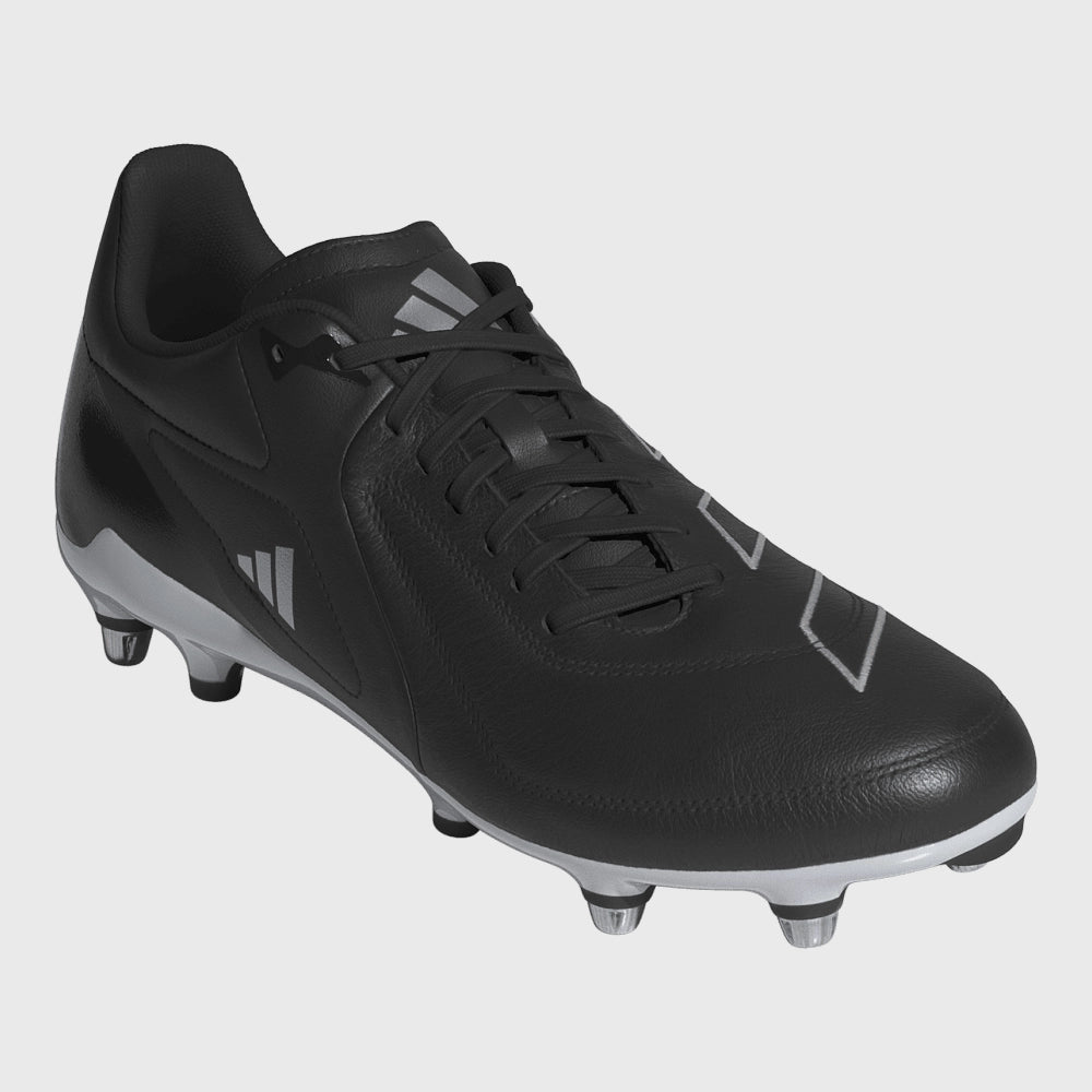 Adidas RS-15 Elite SG Rugby Boots Black - Rugbystuff.com