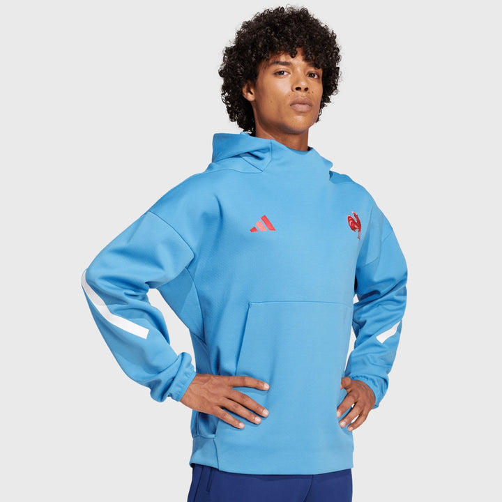 Adidas France Rugby Travel Z.N.E Hoody - Rugbystuff.com