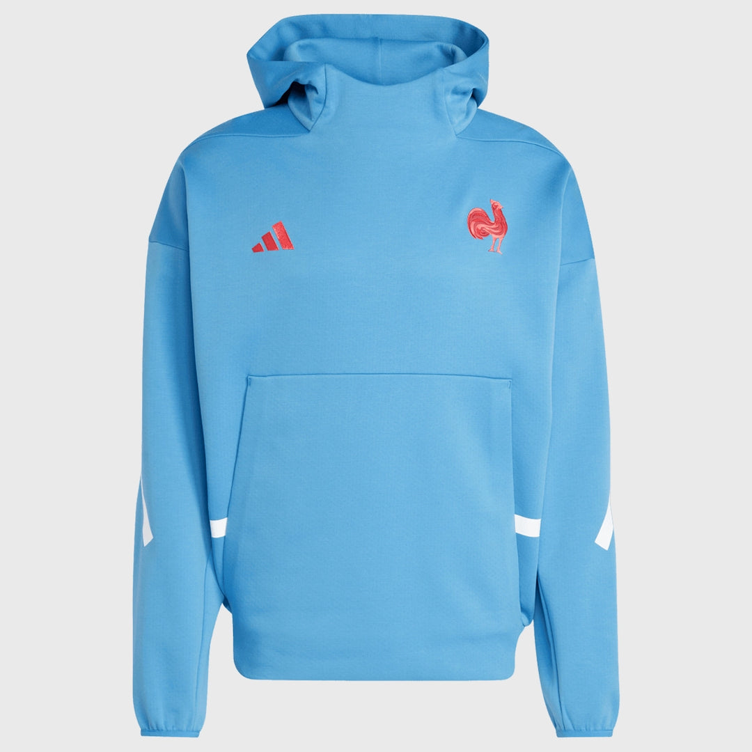 Adidas France Rugby Travel Z.N.E Hoody - Rugbystuff.com