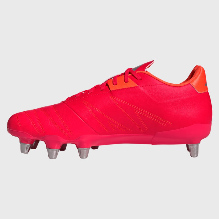 Adidas Kakari Elite SG Rugby Boots Lucid Red - Rugbystuff.com