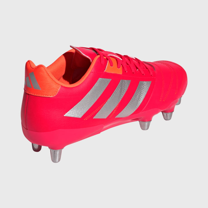 Adidas Kakari Elite SG Rugby Boots Lucid Red - Rugbystuff.com