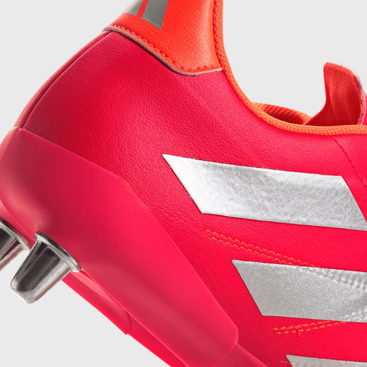 Adidas Kakari Elite SG Rugby Boots Lucid Red - Rugbystuff.com