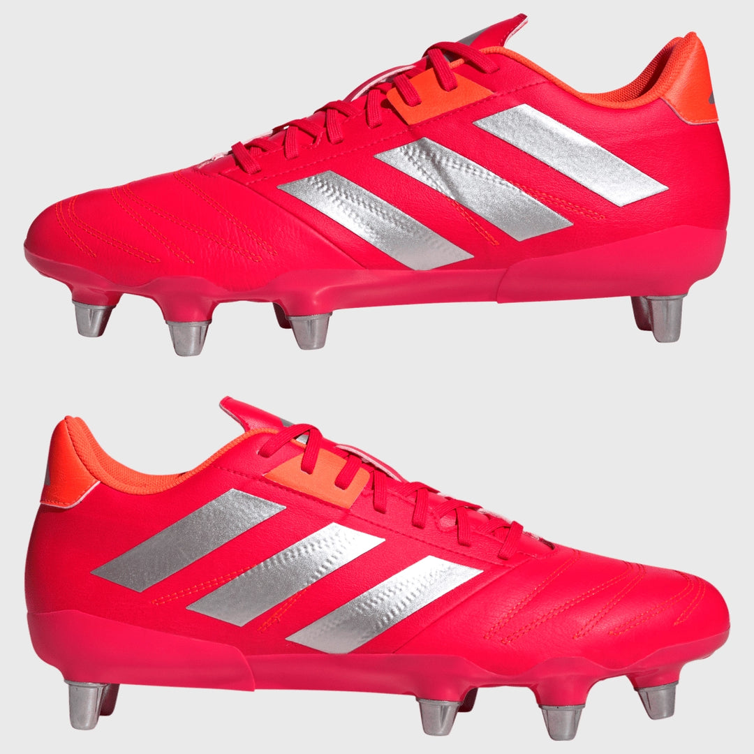 Adidas Kakari Elite SG Rugby Boots Lucid Red - Rugbystuff.com