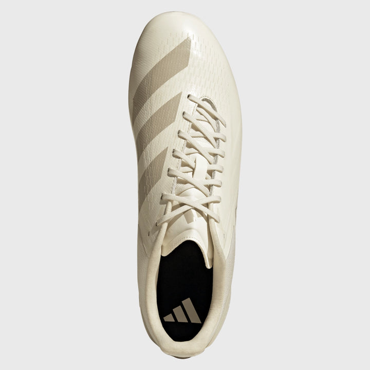 Adidas Adizero RS15 Pro SG Rugby Boots Off White - Rugbystuff.com