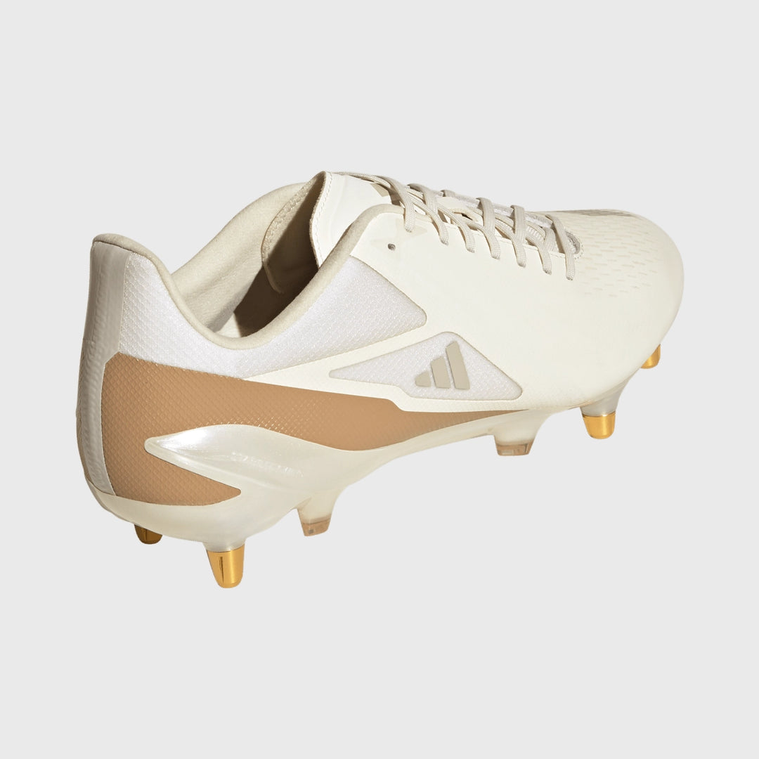 Adidas Adizero RS15 Pro SG Rugby Boots Off White - Rugbystuff.com