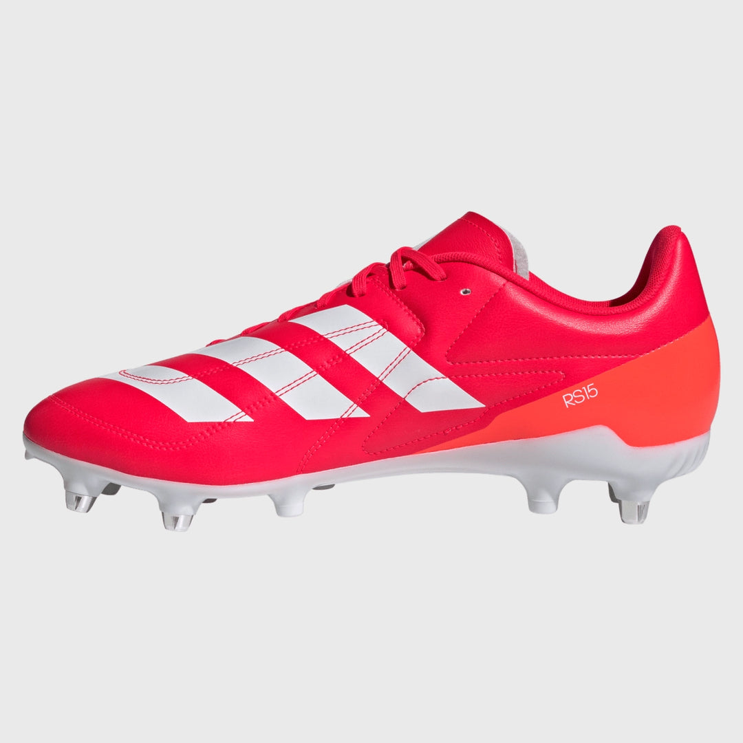 Adidas RS-15 SG Rugby Boots Lucid Red - Rugbystuff.com