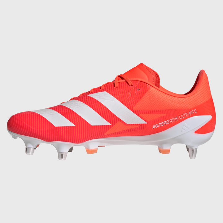 Adidas Adizero RS15 Ultimate SG Rugby Boots Lucid Red - Rugbystuff.com