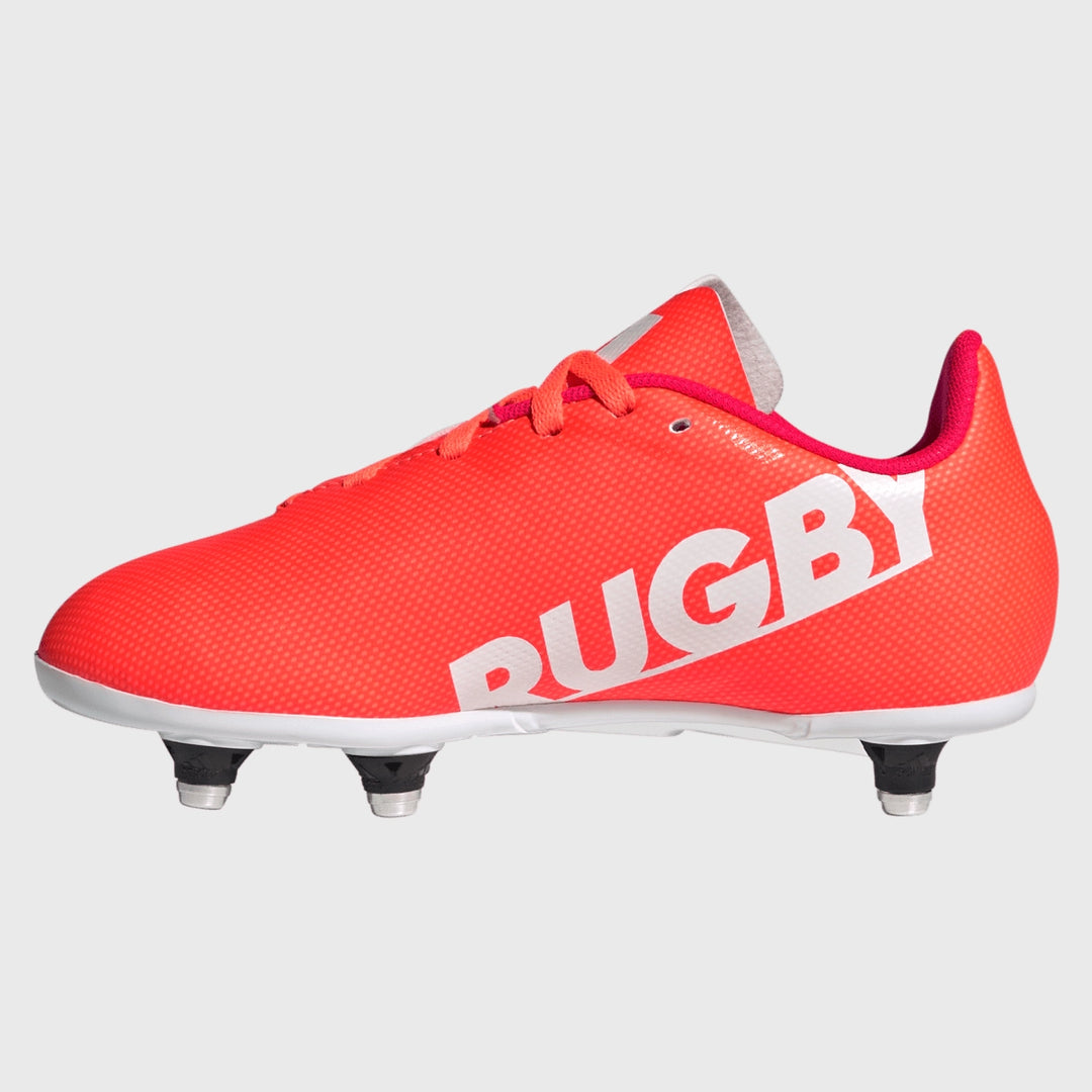 Adidas Junior SG Rugby Boots Solar Orange - Rugbystuff.com